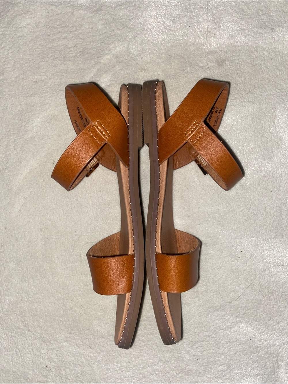 Steve Madden Tesa Tan Cognac Sandals, Size 9.5 - Picture 2 of 3